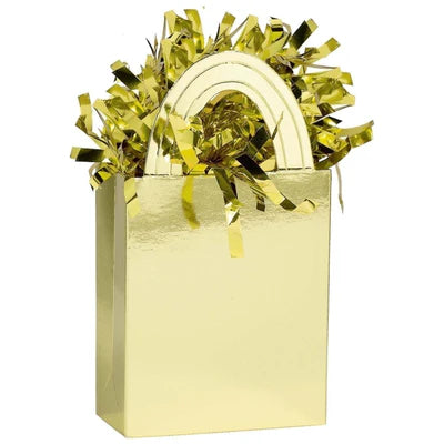 Gold Solid Mini Tote Balloon Weight