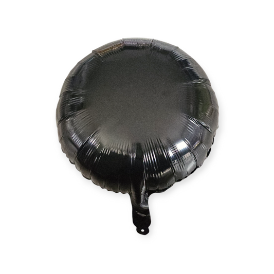 Black Round Foil Balloon 18 Inch