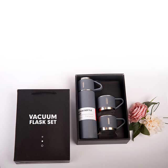 Gray Vacuum Flask Set