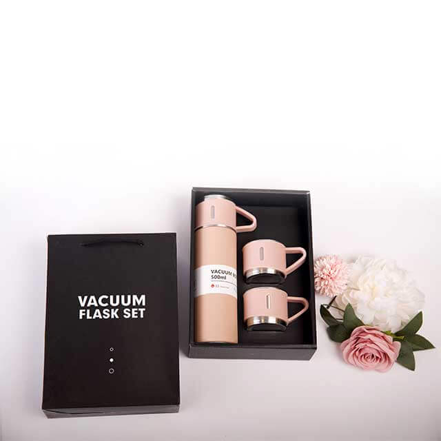 Pink Vacuum Flask Set