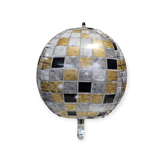 Gold Disco Ball Orbz Balloon 22 Inch