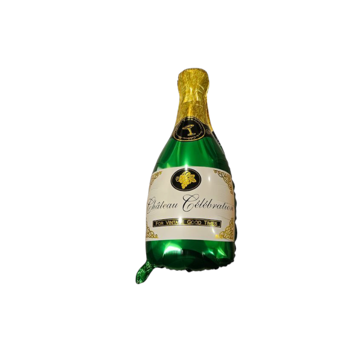 Green Bottle Foil Balloon 34"