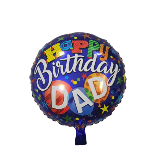 Happy Birthday Dad Foil Balloon 18"