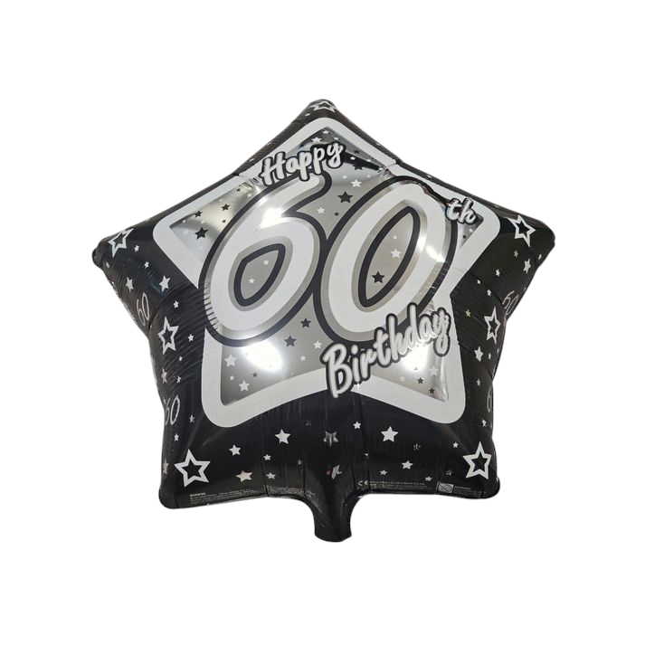 Happy Birthday 60th Foil Balloon 18"