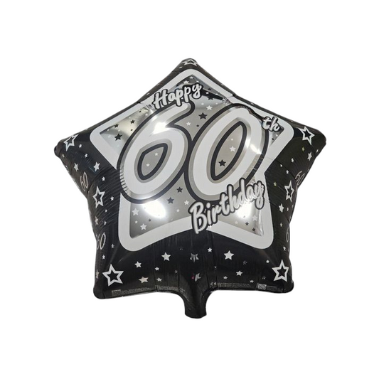 Happy Birthday 60th Foil Balloon 18"