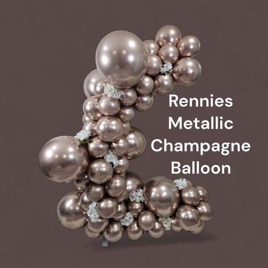 Large Metallic Champagne Balloon