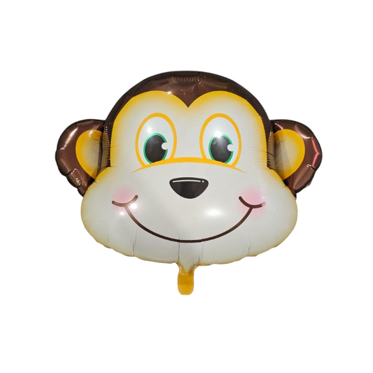 Monkey Head Large Foil Balloon 25