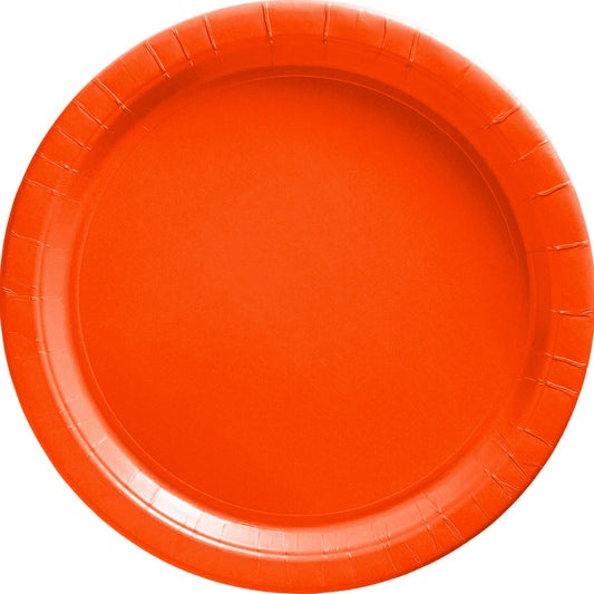 Orange Paper Plates