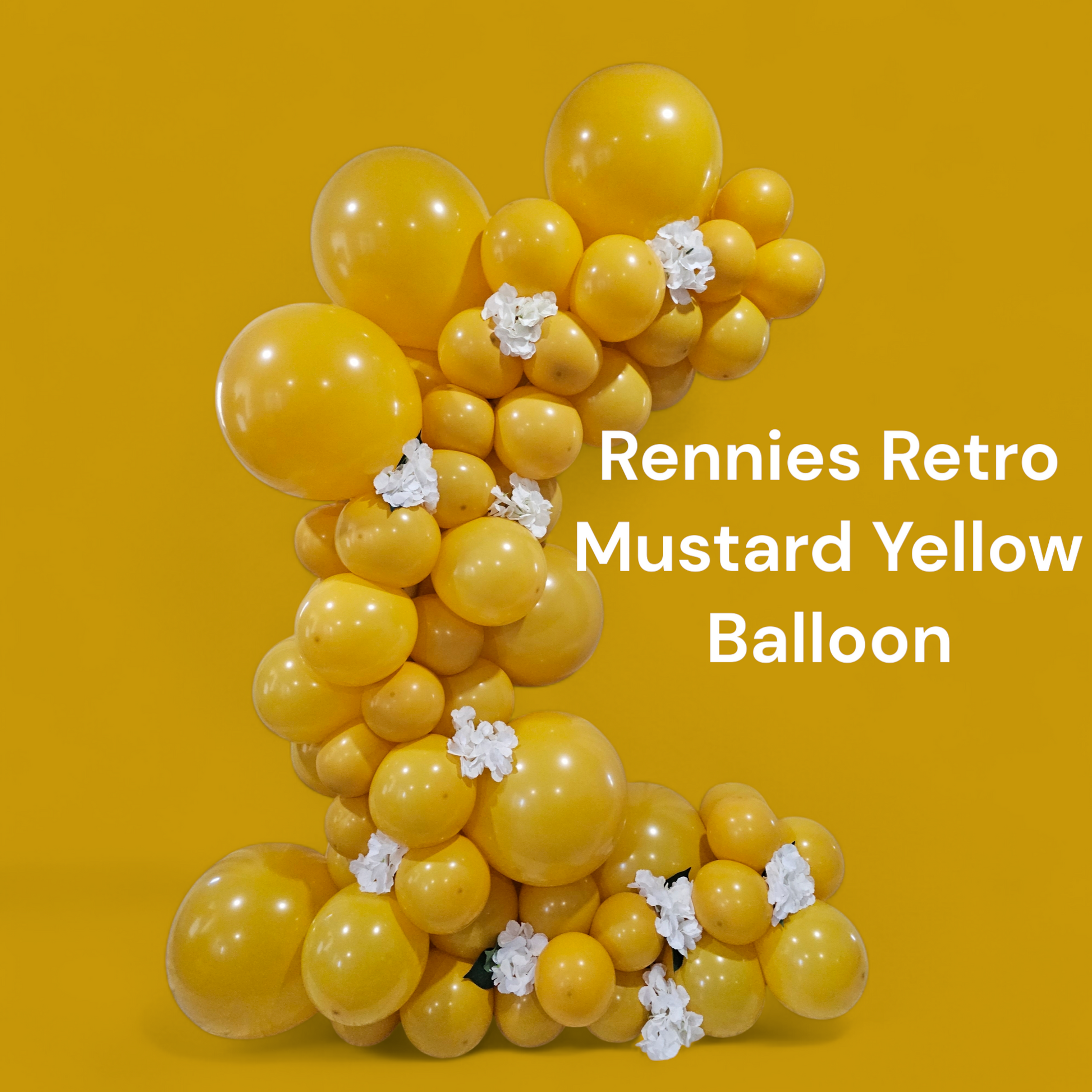Retro Mustard Yellow Balloons