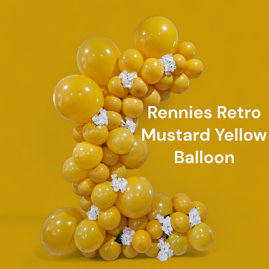 Retro Mustard Yellow Balloons
