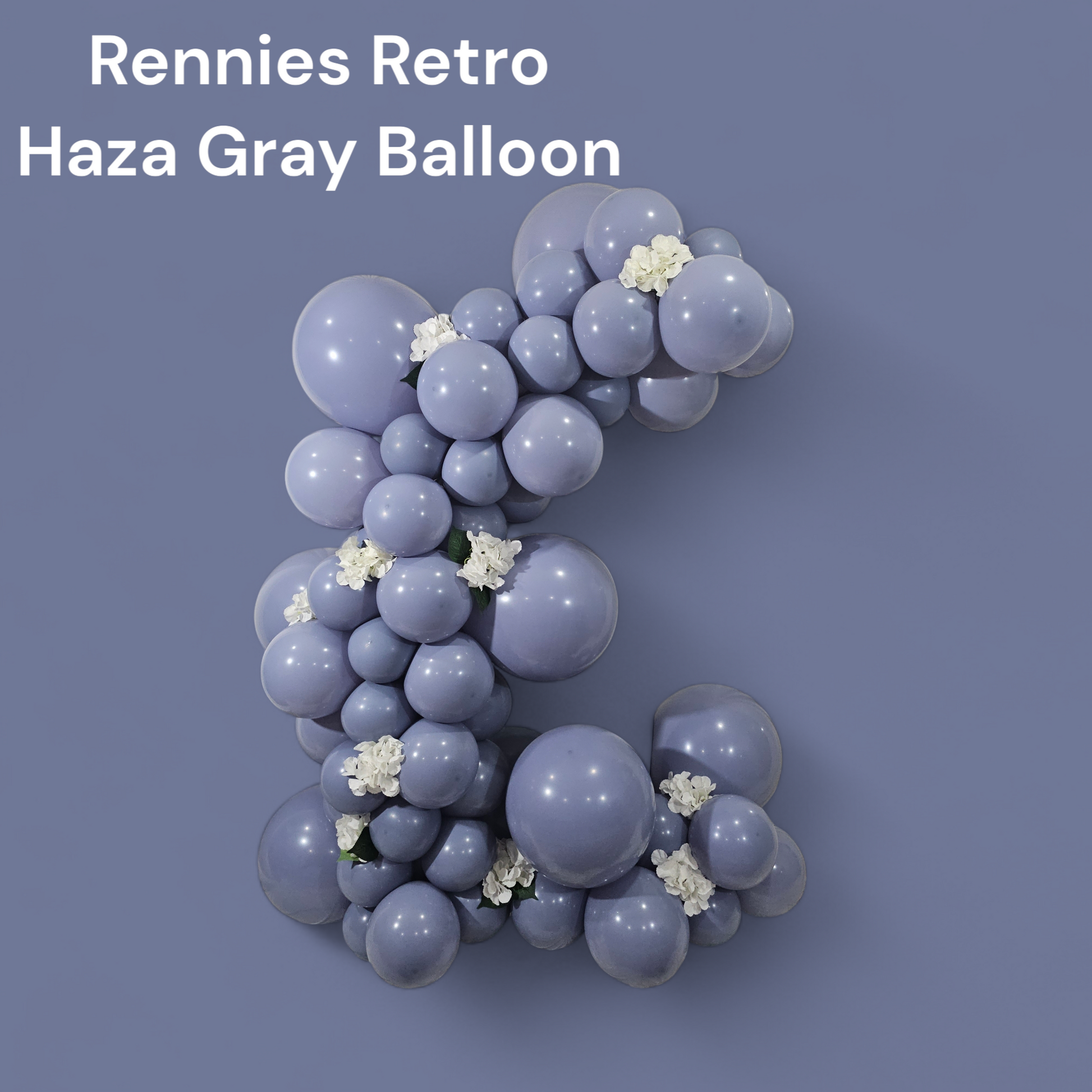 Retro Haza Gray Balloons