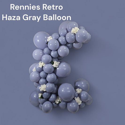 Retro Haza Gray Balloons
