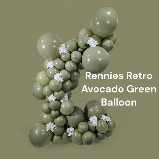 Retro Avocado Green Balloons