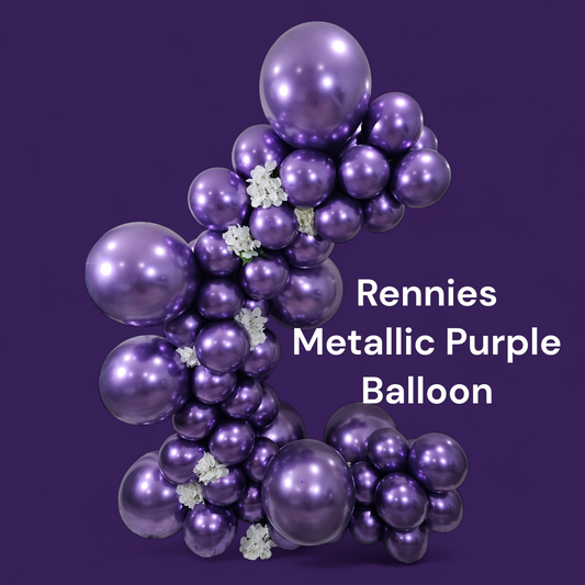 Shiny Metallic Purple Balloon