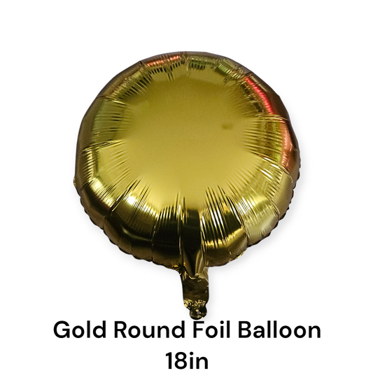 Gold Round Foil Balloon 18 Inches