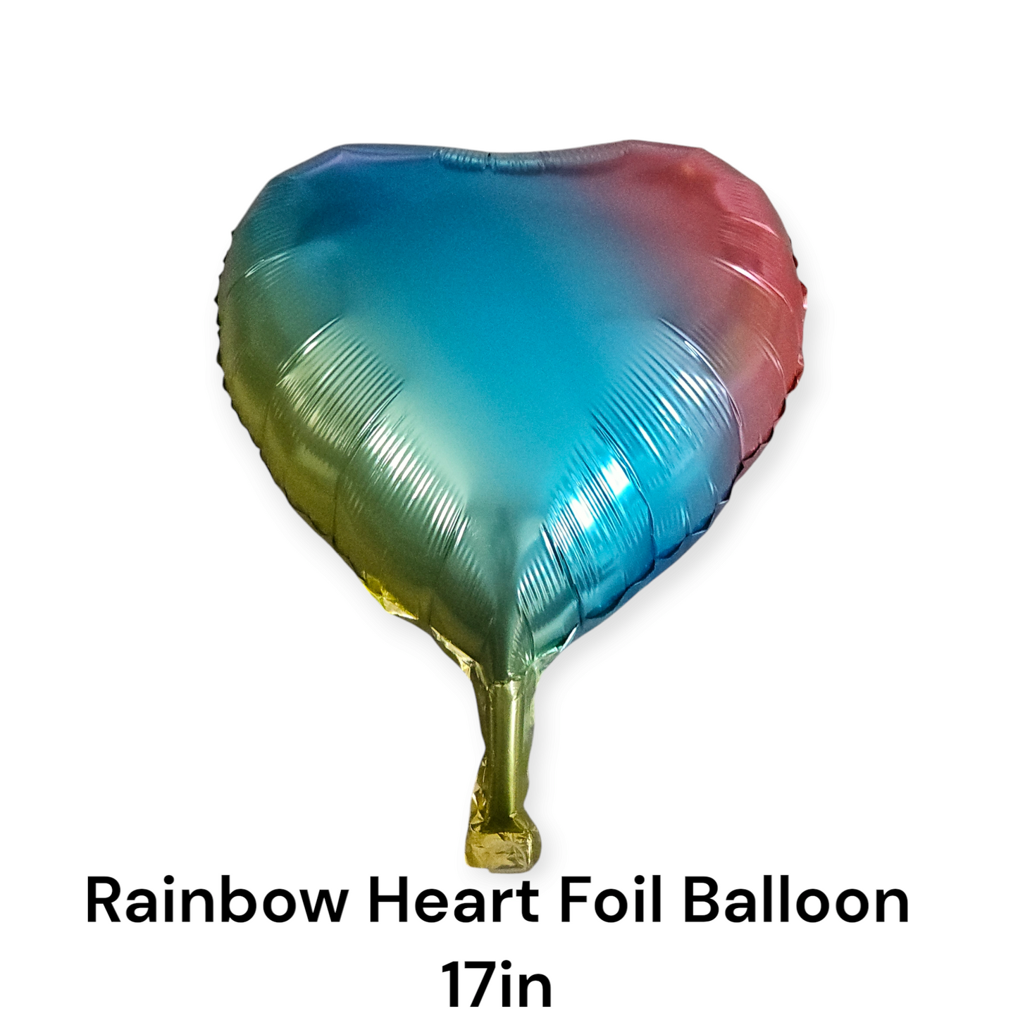 Buy Rainbow Heart Foil Balloon 17 Inch