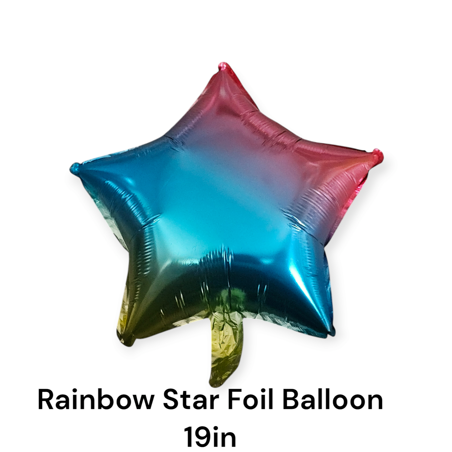 Rainbow Star Foil Balloon 19 Inch