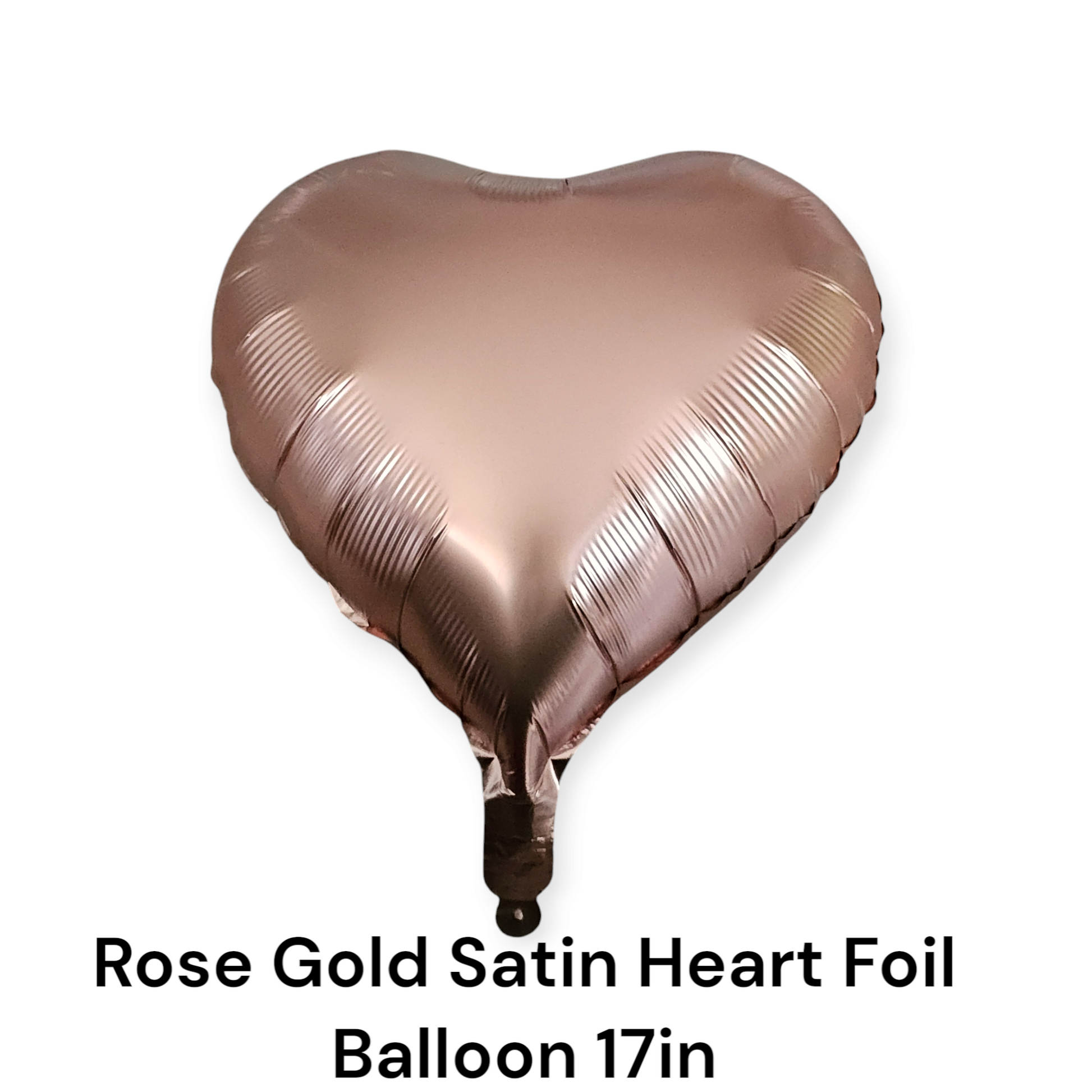 Rose Gold Satin Heart Foil Balloon 17 Inches