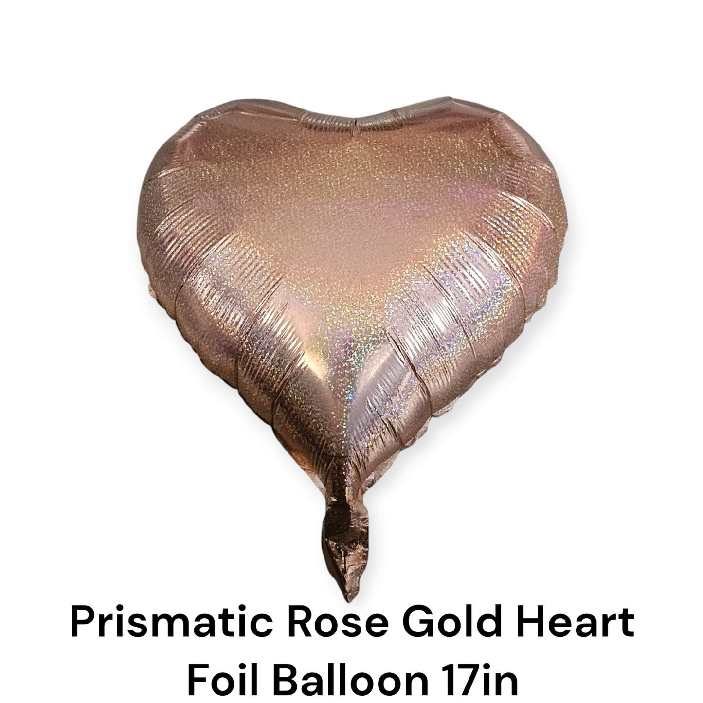 Buy Prismatic Rose Gold Heart Foil Balloon 17 Inch