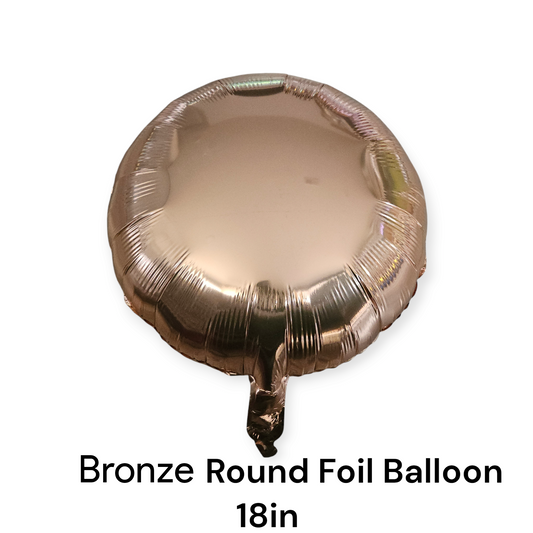 Bronze Round Foil Balloon 18 Inches