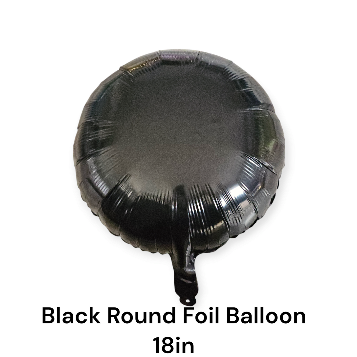 Black Round Foil Balloon 18 Inches