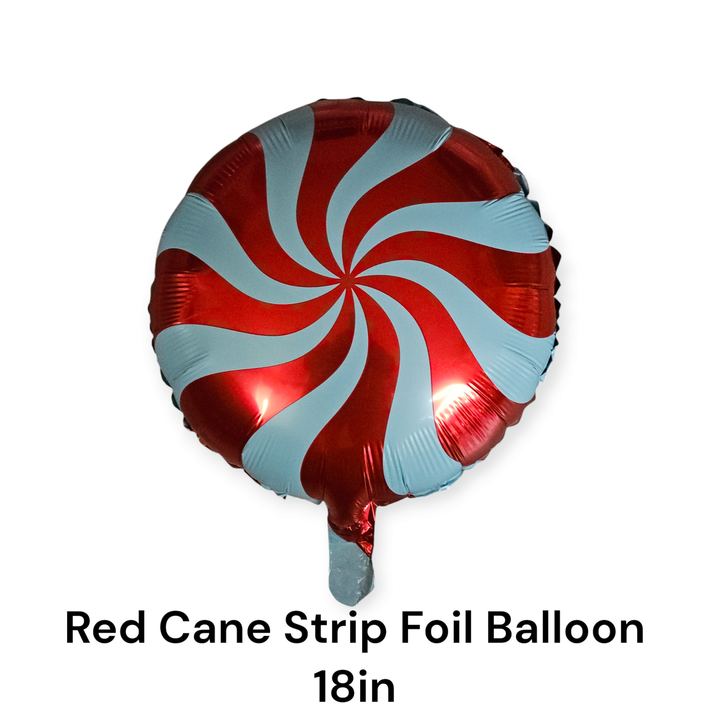 Red Cane Strip Foil Balloon 18 Inches