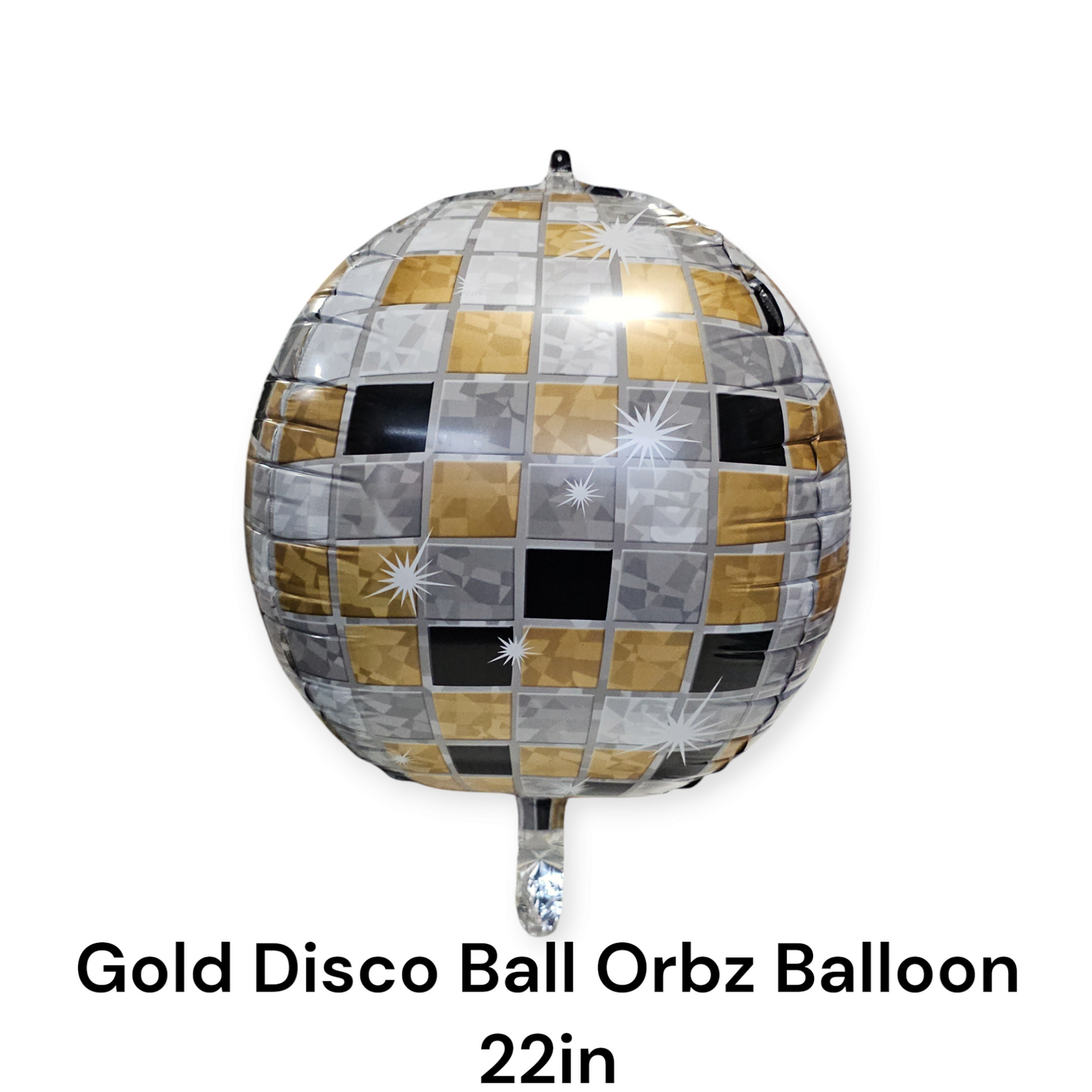 Buy Gold Disco Ball Orbz Balloon 22 Inch