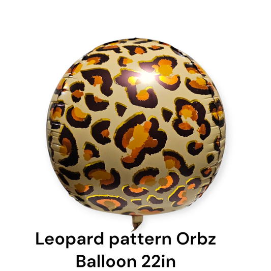 Leopard Pattern Orbz Balloon 22 Inch