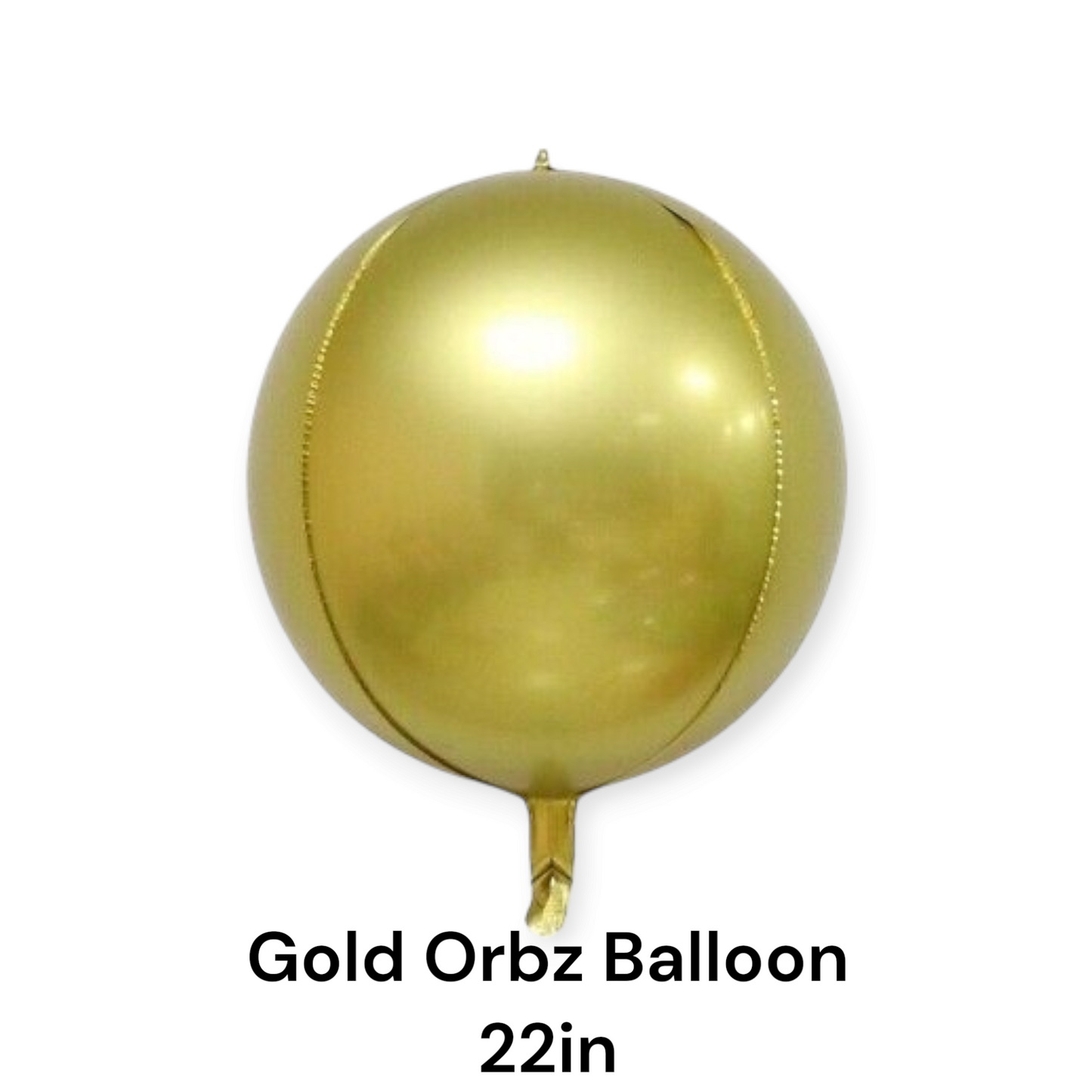 Gold Orbz Balloon 22 Inch