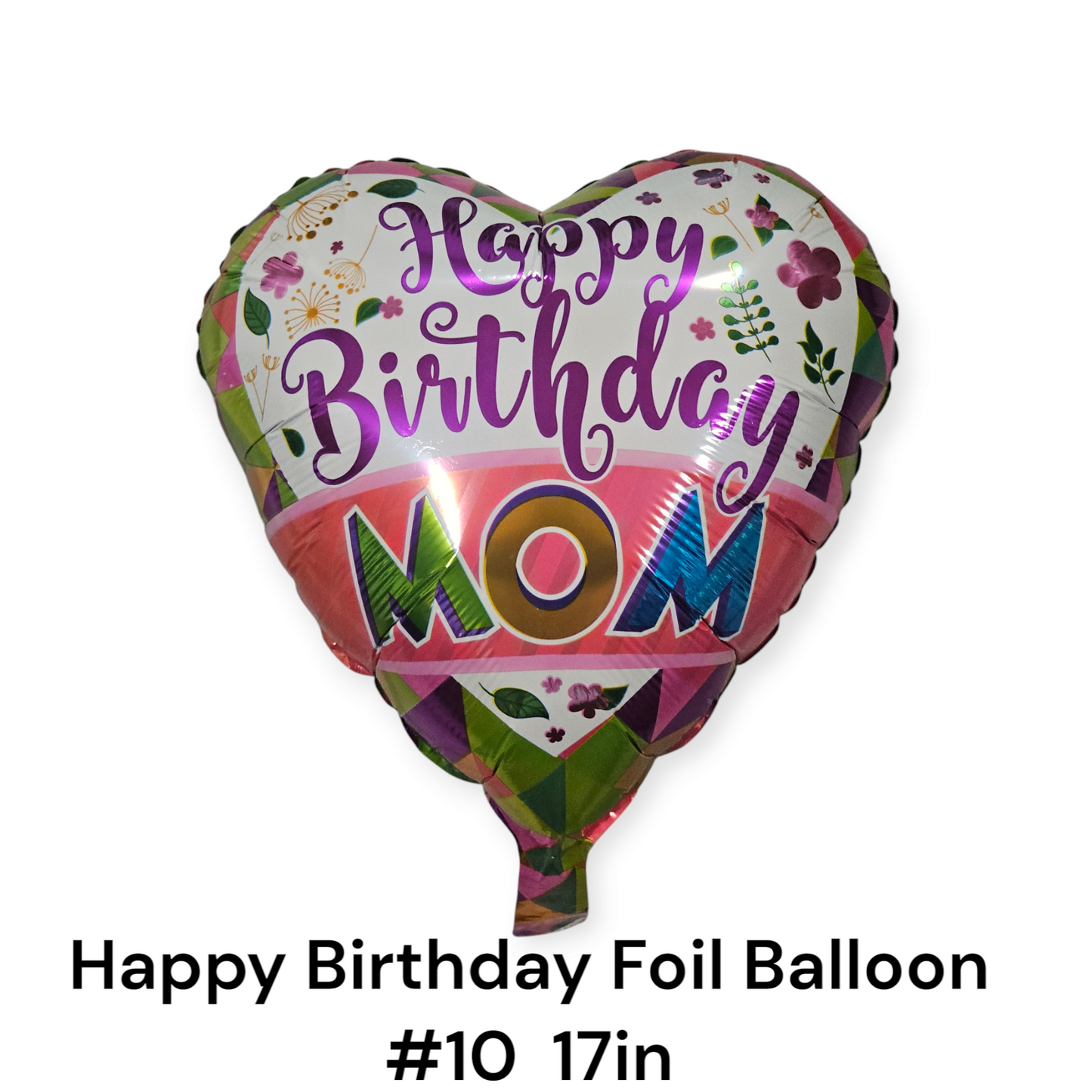 Happy Birthday Mom Foil Balloon 18"