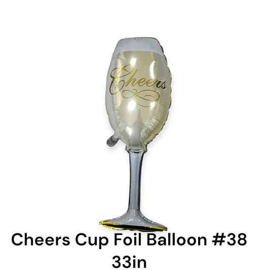 Cheers Cup Foil Balloon #38 33 inches