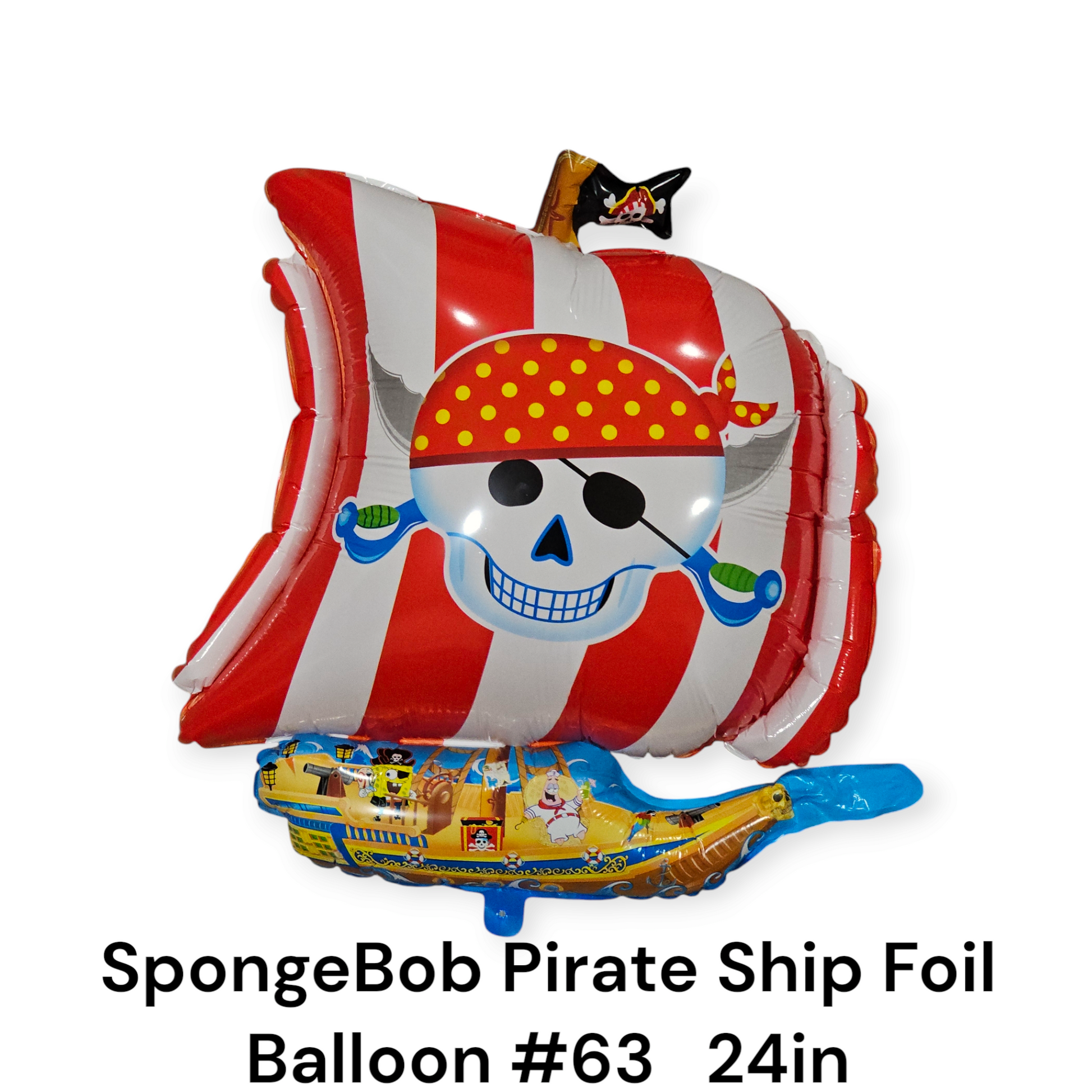 SpongeBob Pirate Ship Foil Balloon