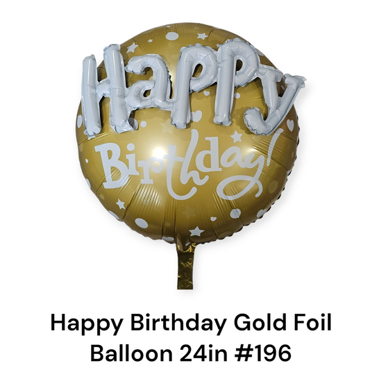 Happy Birthday Gold Foil Balloon