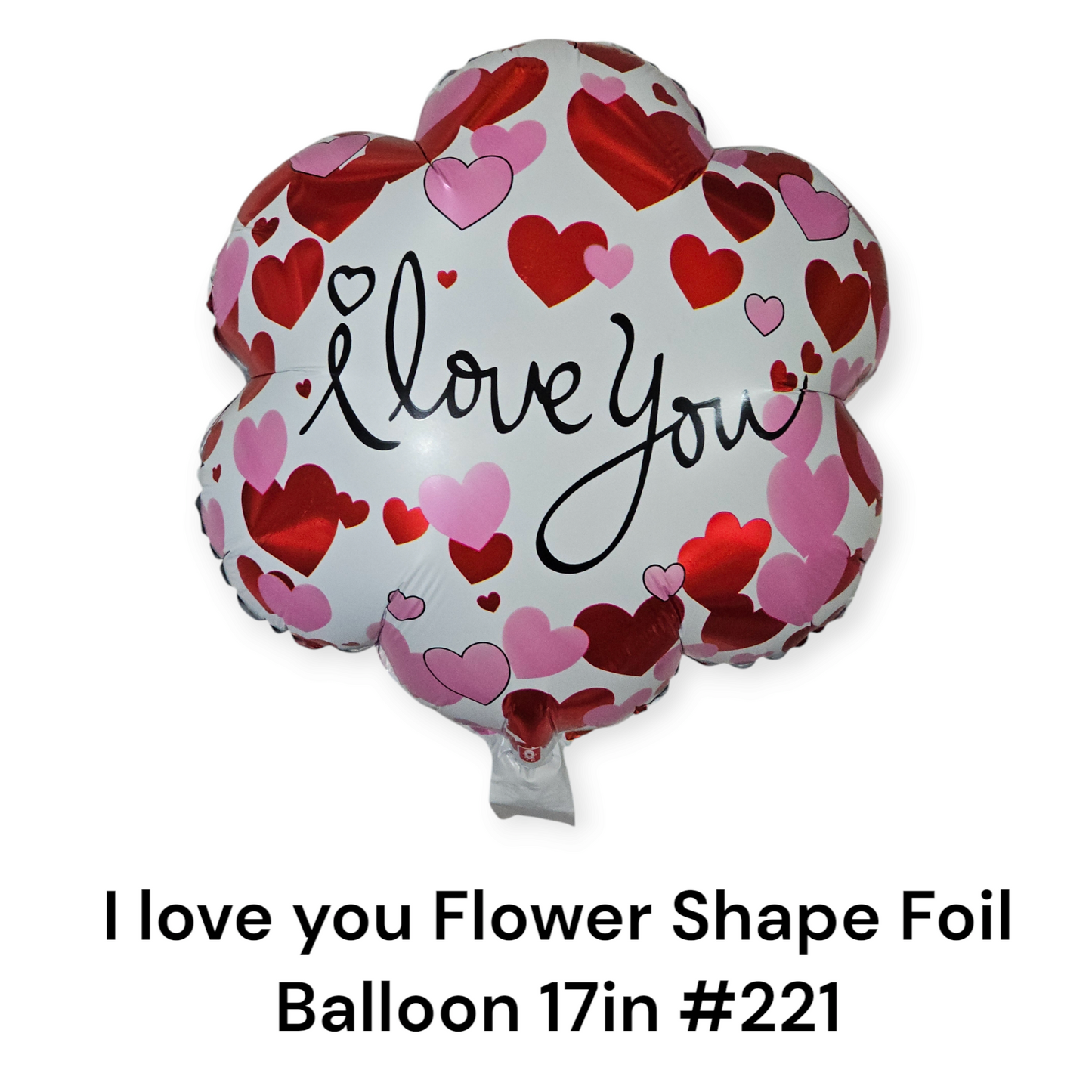 I Love You Flower Shape Foil Balloon