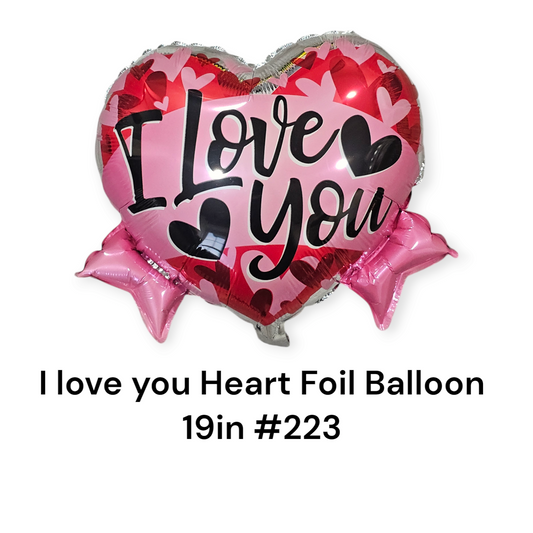 I Love You Heart Foil Balloon