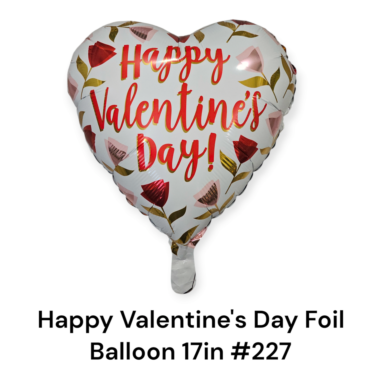 Happy Valentine's Day Heart Foil Balloon 17inches