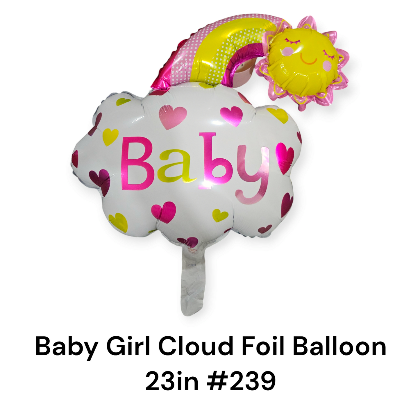 Baby Girl Cloud Foil Balloon