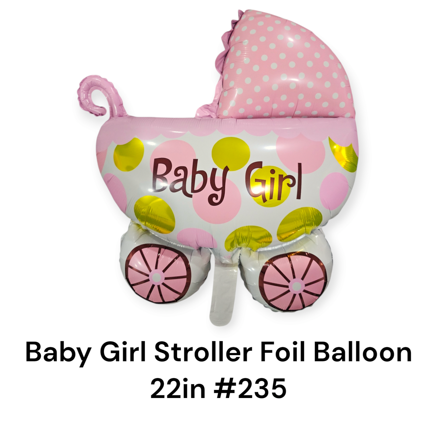 Baby Girl Stroller Foil Balloon