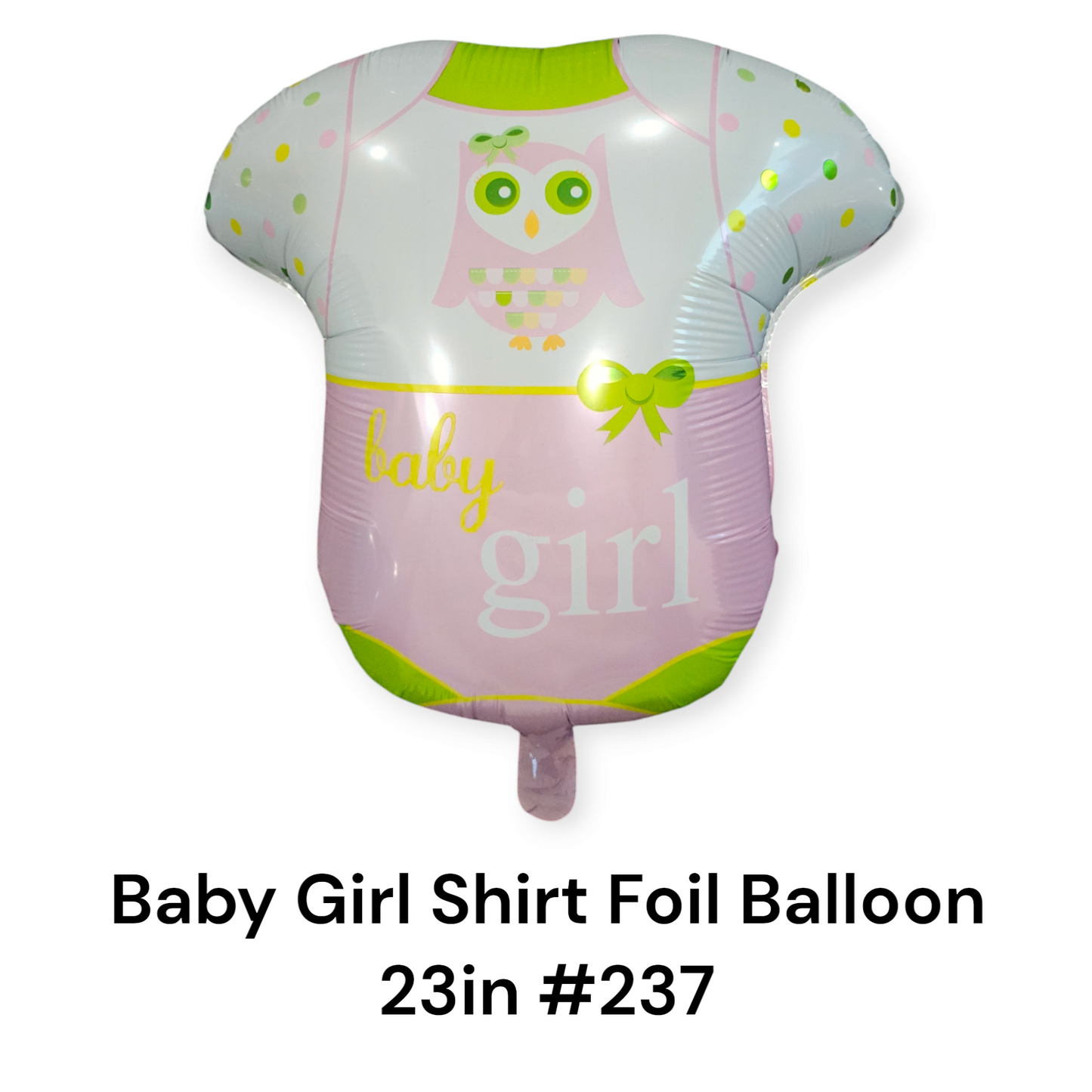 Baby Girl Shirt Foil Balloon 23-inch
