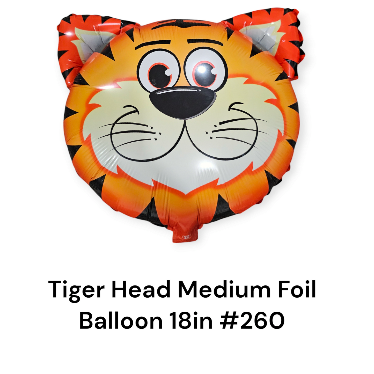 Tiger Head Medium Foil Balloon