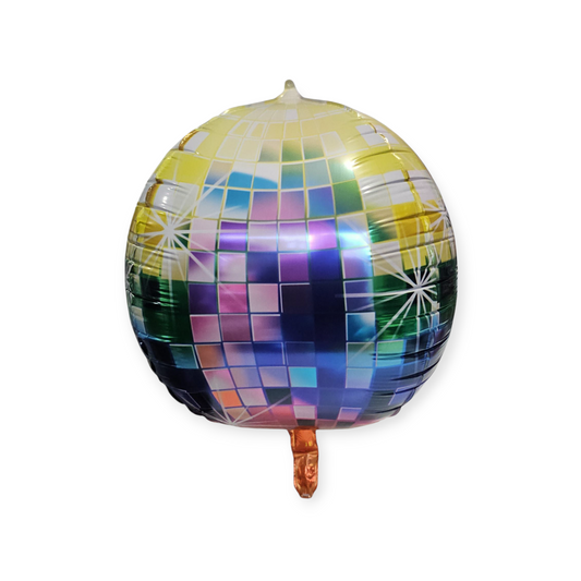 Rainbow Disco Ball Orbz Balloon 22 Inch