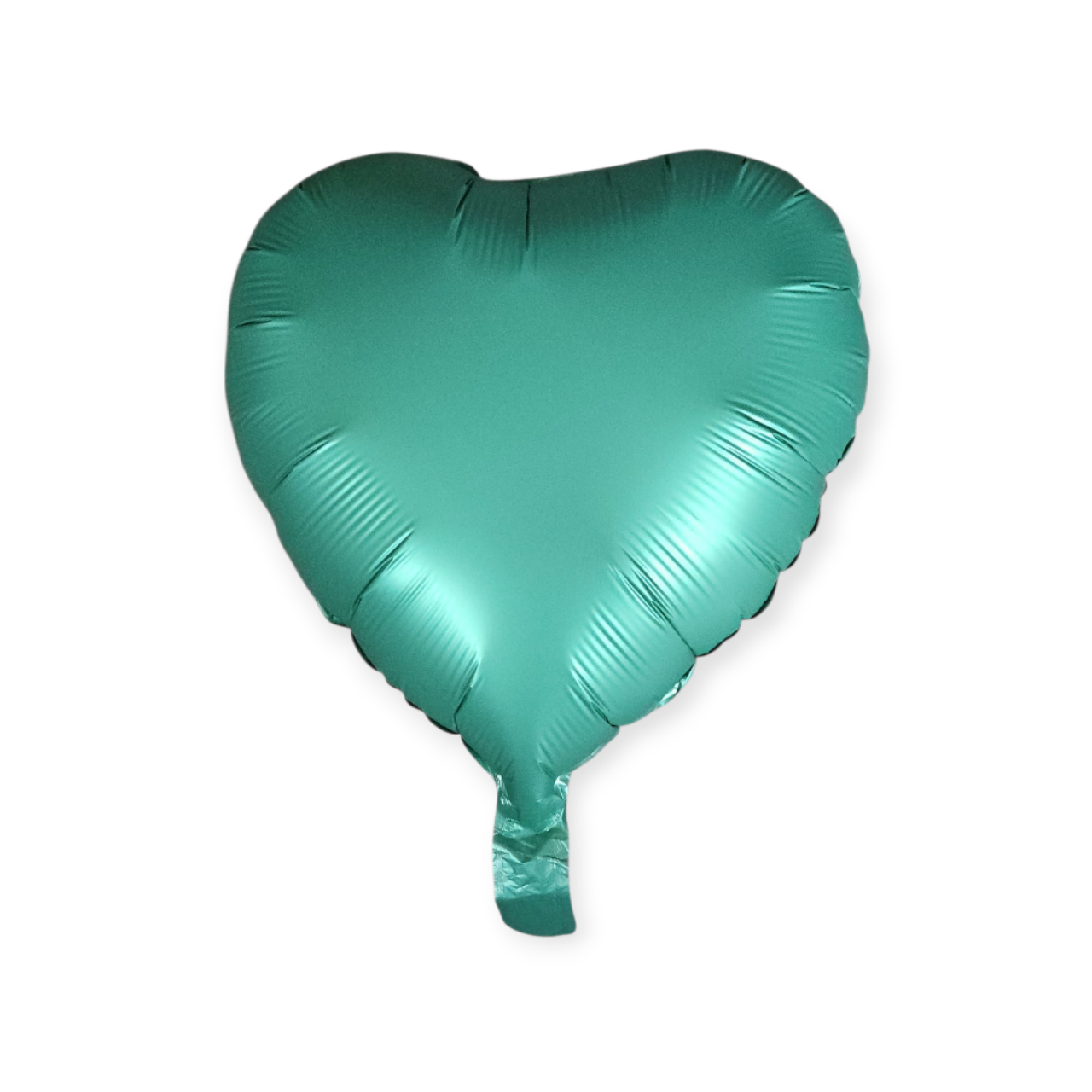 Teal Green Satin Heart Foil Balloon 17 Inches