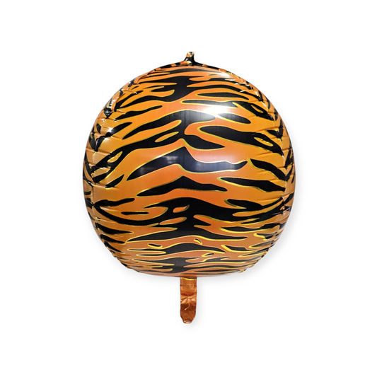 Tiger Pattern Orbz Balloon 22 Inch