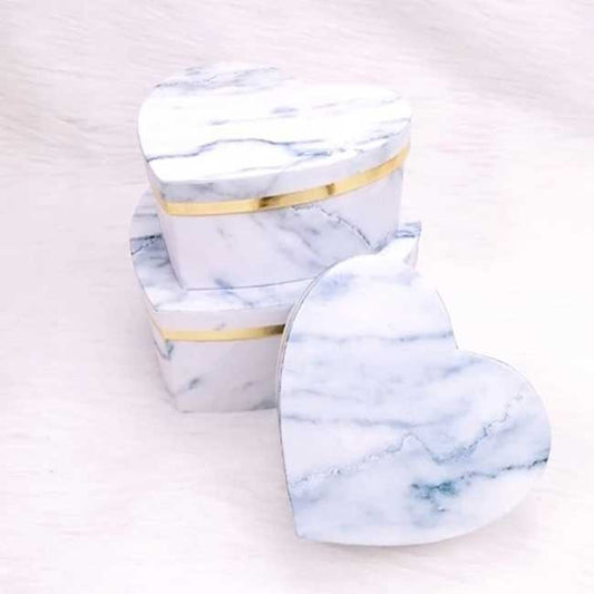 White Heart Shape Box 3 Set
