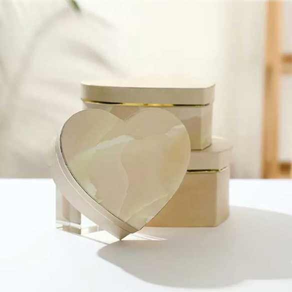 Brown Heart Shape Box 3 Set