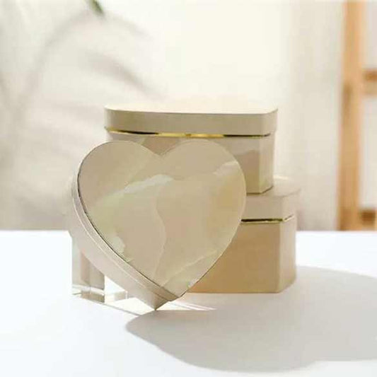 Brown Heart Shape Box 3 Set