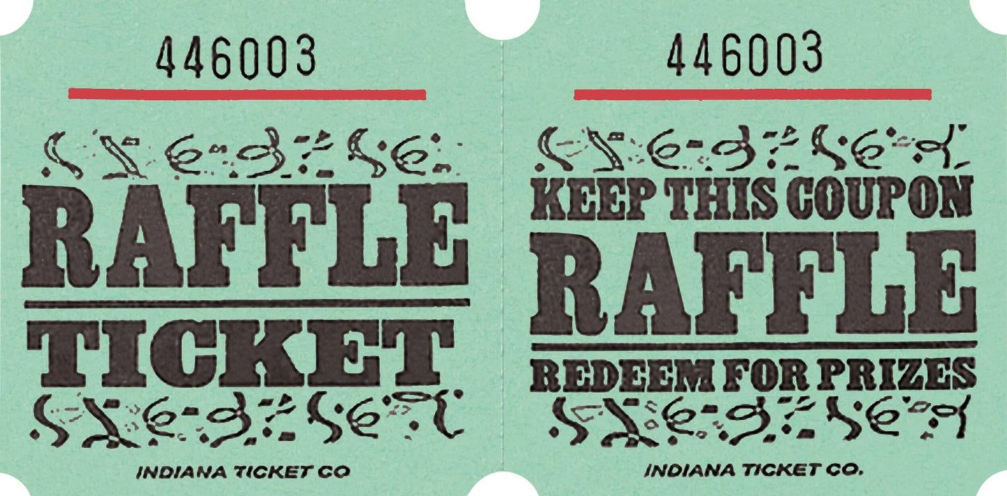 Green Raffle Tickets