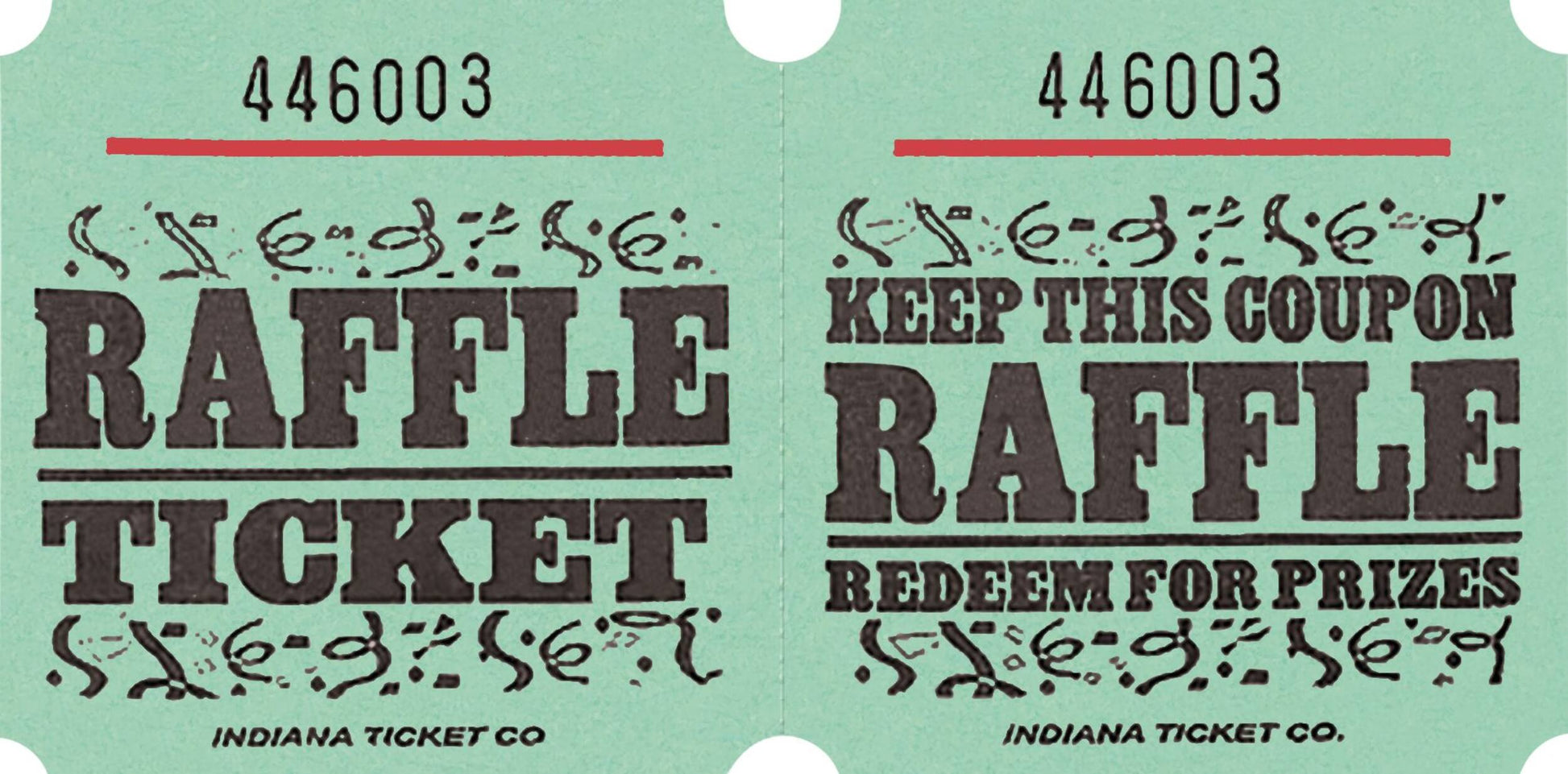Green Raffle Tickets