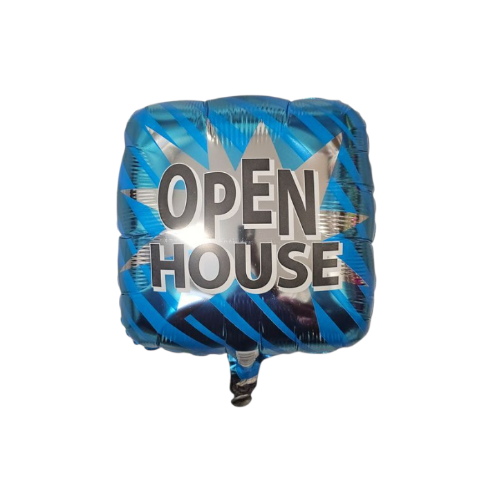 Open House Square Foil Balloon 18"