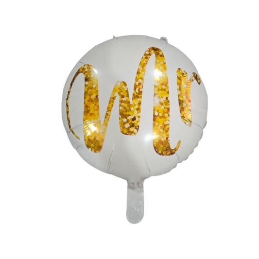 Wedding Mr Round Foil Balloon 18"